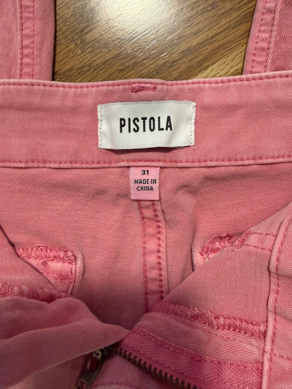 pistola Wide-Leg Utility Pants in Rose Pink size 31 - Picture 4 of 12